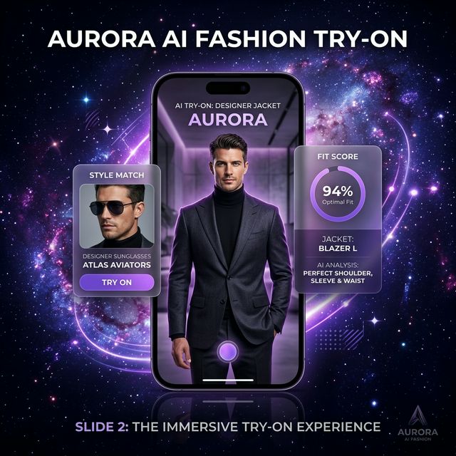 Man wearing AI try-on suit